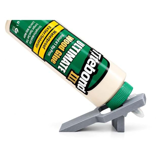 پایه نگهدارنده و استند زاویه‌دار قوطی چسب چوب (طرح اختصاصی Titebond و بطری‌های مشابه