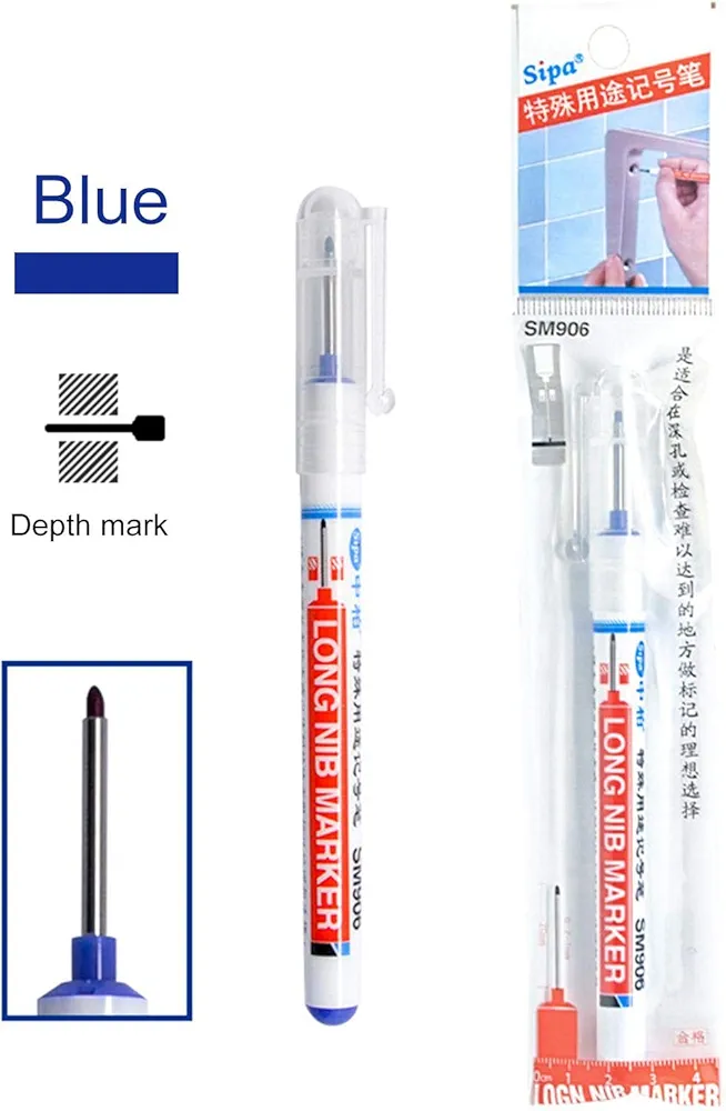 ماژیک نشانگر نجاری رنگ آبی SM906