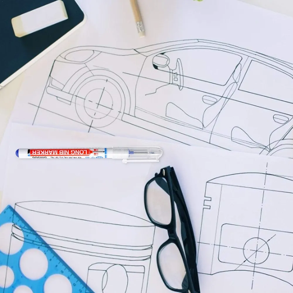 ماژیک نشانگر نجاری رنگ آبی SM906