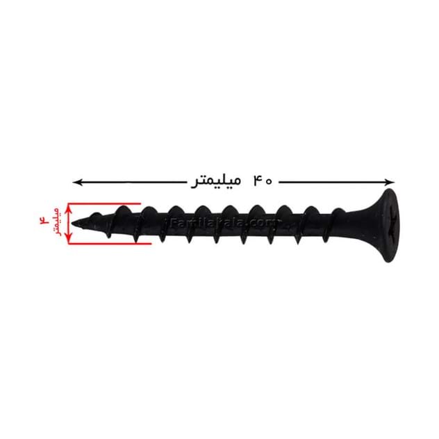 پیچ ام دی اف سایز 40*4 جعبه 500 عددی
