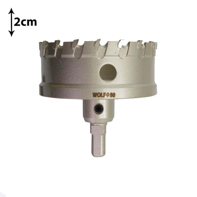 گردبر الماسه استیل و MDF سایز 80 میلی متر ولف